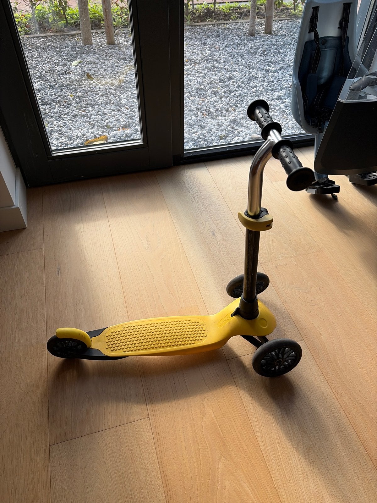 Gele kinderstep met 3 wielen, Fietsen en Brommers, Ophalen, Gebruikt, Gewone step