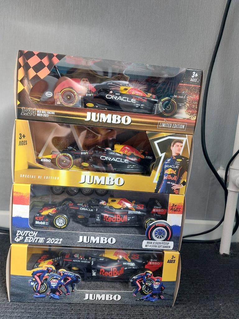 4 Max Verstappen schaalmodellen, incl. Dutch GP editie, Ophalen of Verzenden
