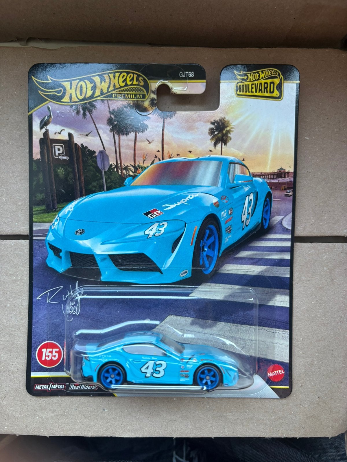 Hot Wheels Premium Toyota Supra GR, Ophalen of Verzenden, Zo goed als nieuw, Auto