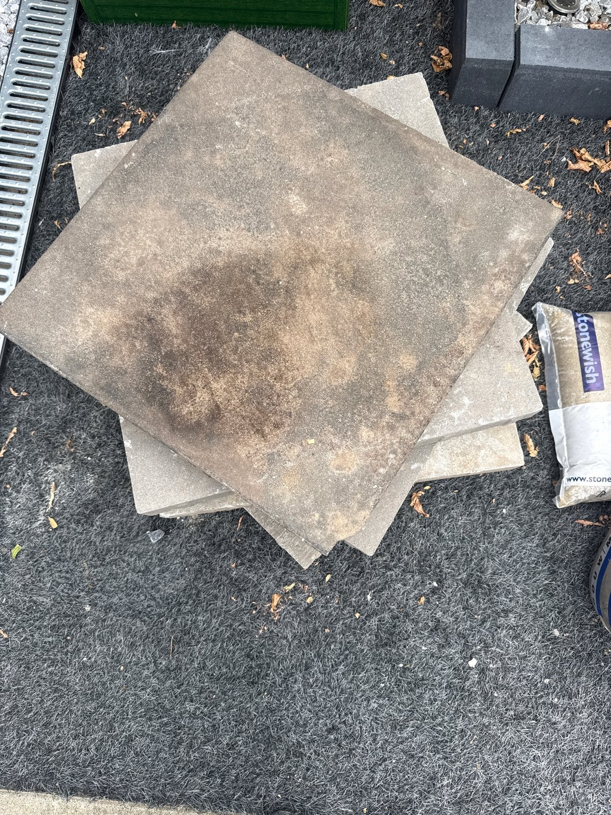 Gebruikte terrastegels van beton, Tuin en Terras, Ophalen, Gebruikt, Minder dan 5 m², Beton