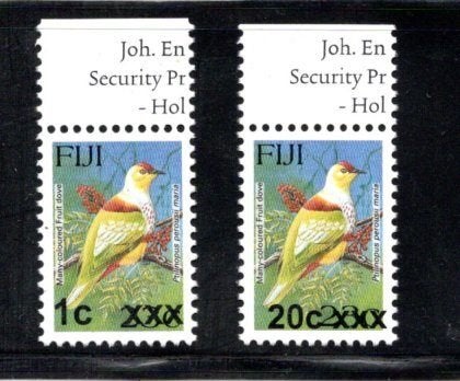 VOGELS POSTFRISSE ZEGELS. Jaar n.n. Fiji, Ophalen of Verzenden, Postfris, Dier of Natuur