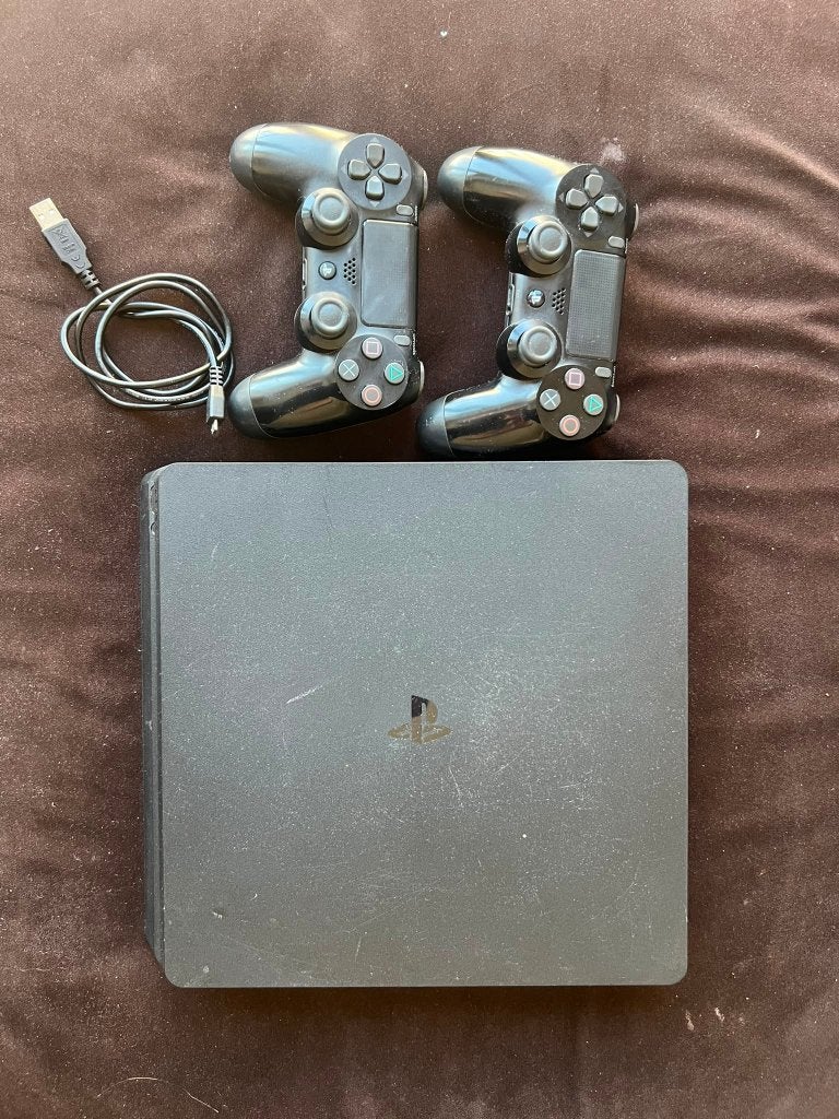 Ps4, inclusief twee controllers en games, Spelcomputers en Games, Verzenden, Met 2 controllers, 1 TB, Slim
