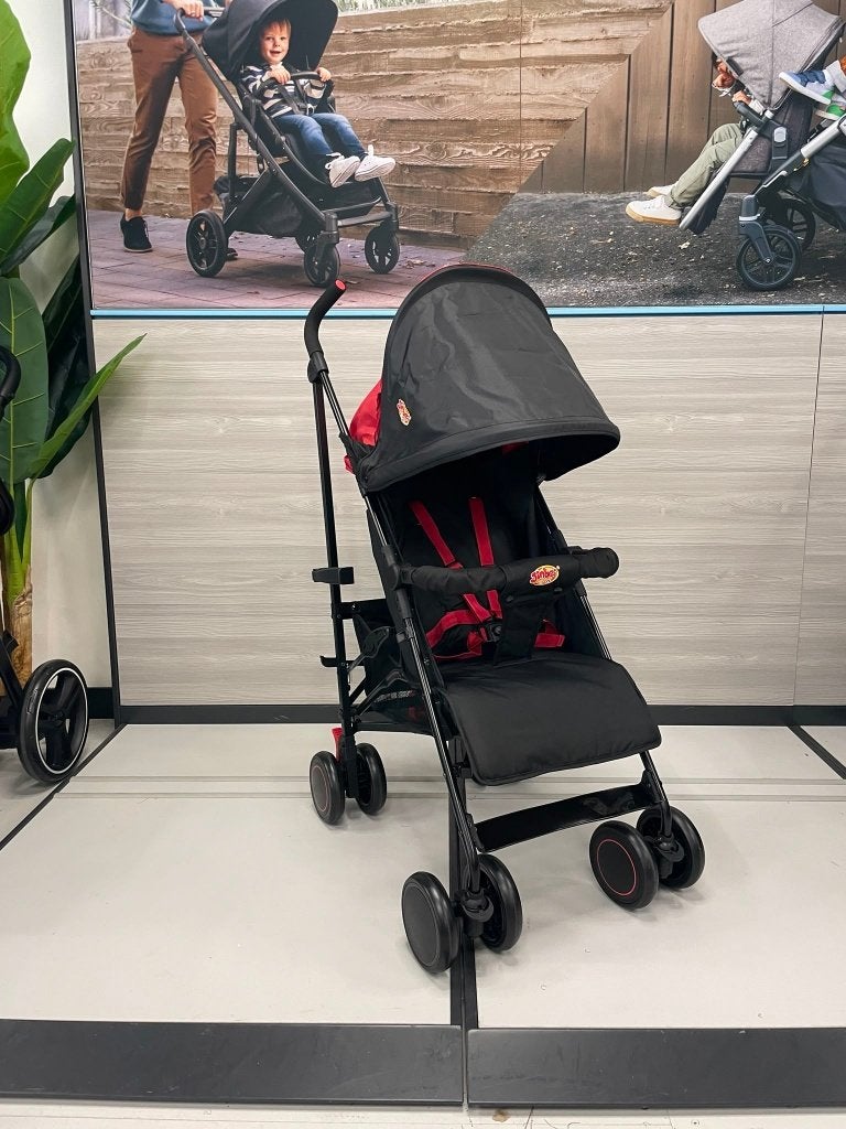 Paraplu Buggy - Verstelbare Buggy - Tot 15 kg - Grijs/Rood