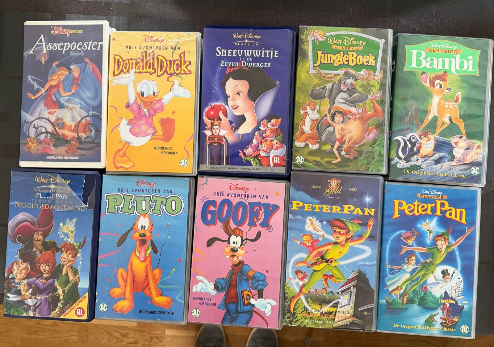 Grote collectie Disney en andere VHS-banden, Cd's en Dvd's, VHS | Kinderen en Jeugd, Nederlands ondertiteld, Gebruikt, Alle leeftijden
