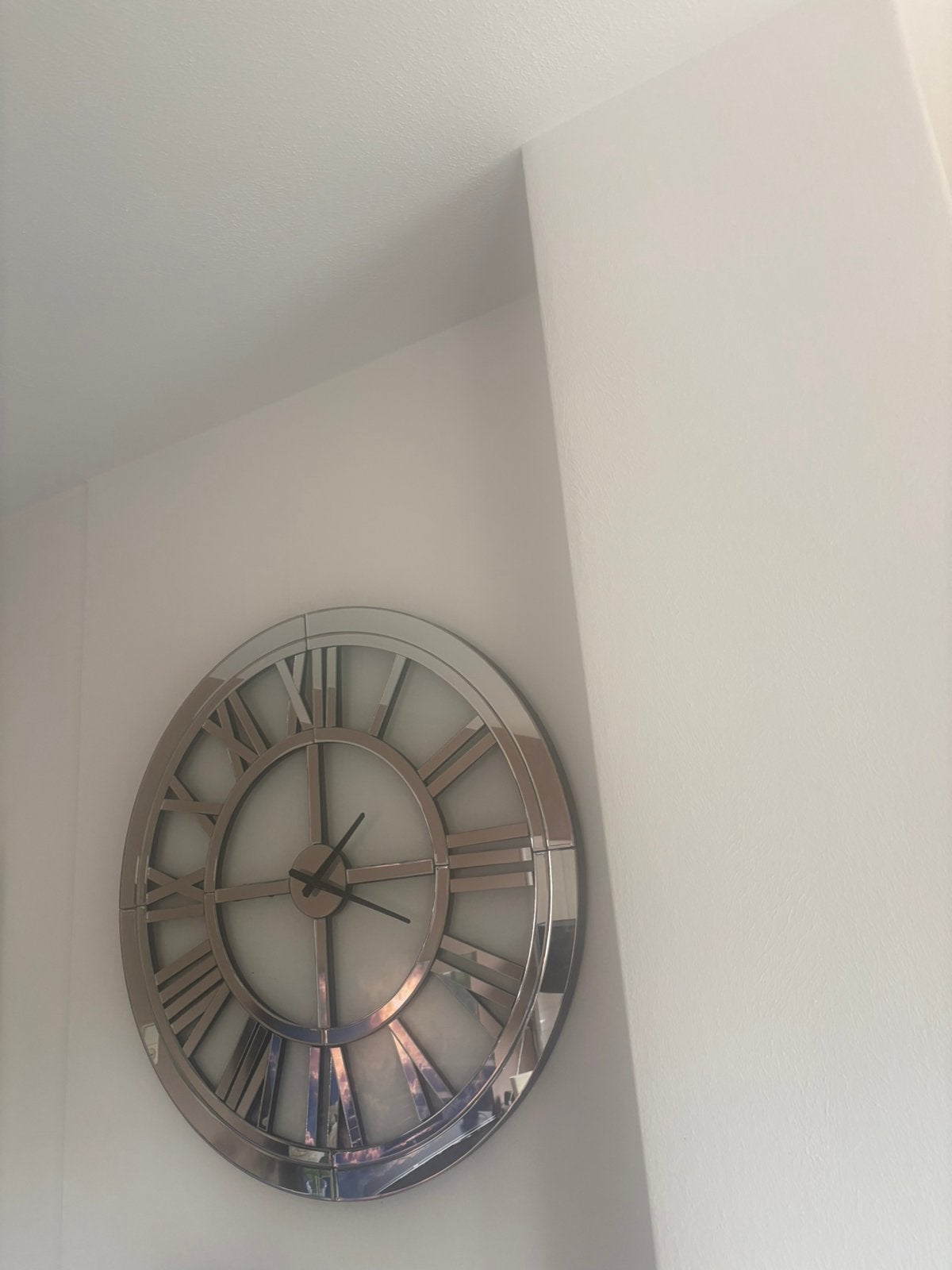 Luxe ronde spiegel 80 cm – mooie eyecatcher, Ophalen, Zo goed als nieuw, Wandklok