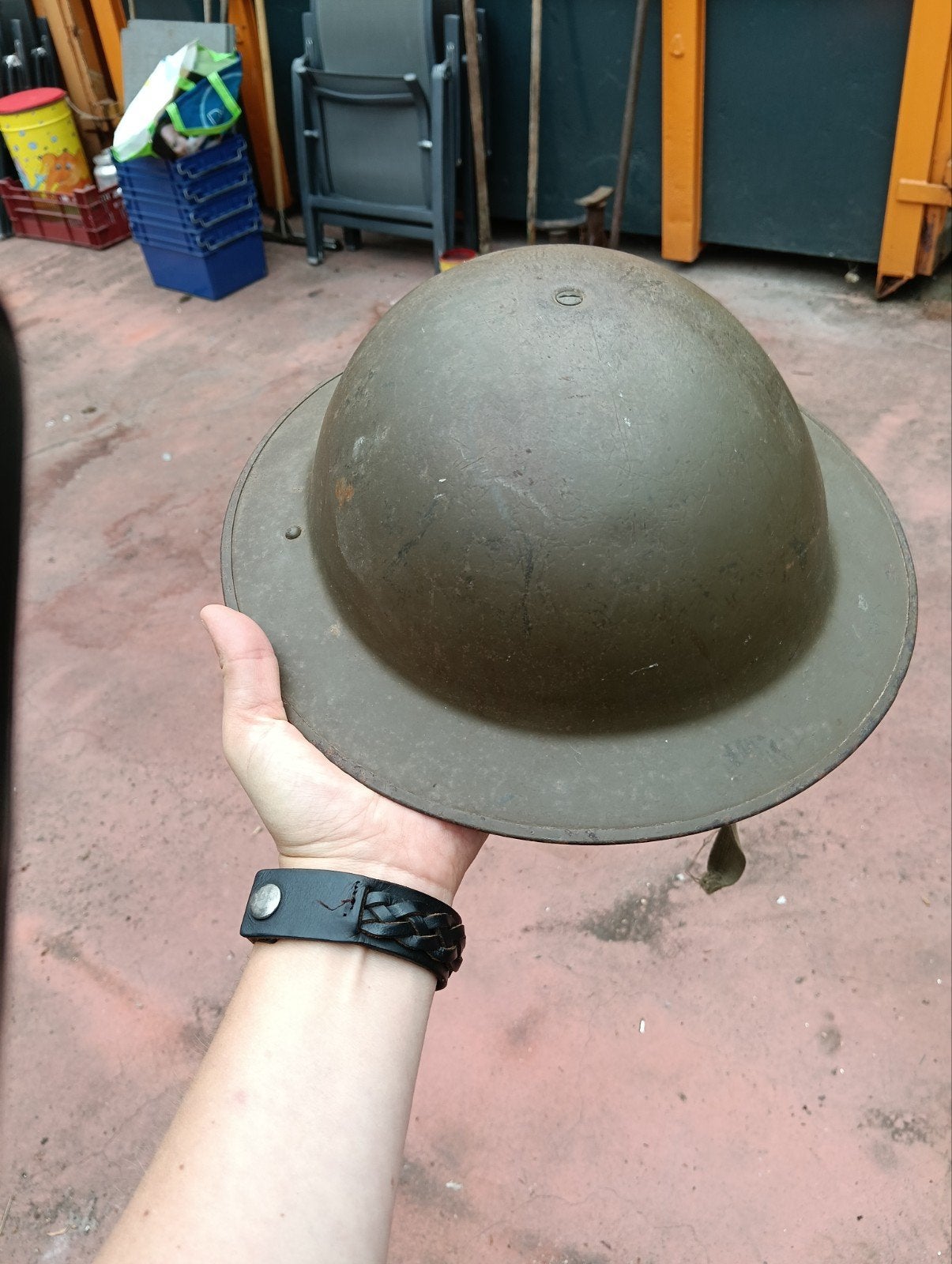 Originele Belgische Legerhelm M1949 (ABL 1949 / XB 1951), Ophalen of Verzenden, Landmacht