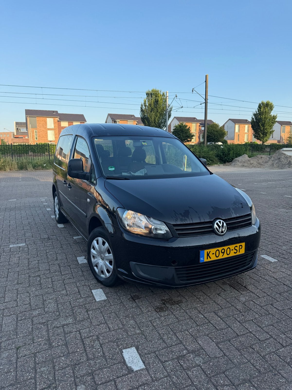 Volkswagen Caddy 1.2 TSI 63KW 2013 Zwart, Auto's, Voorwielaandrijving, 15 km/l, 4 cilinders, Zwart