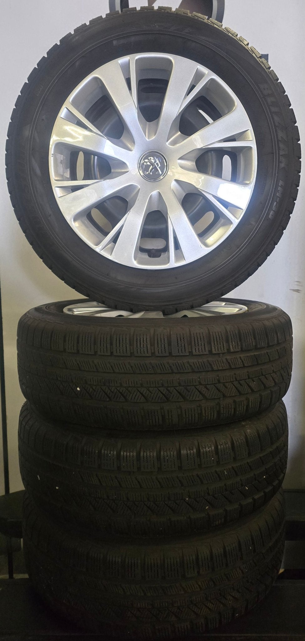 15 inch Stalen winterset +wieldop (9), Gebruikt, 15 inch, -, -