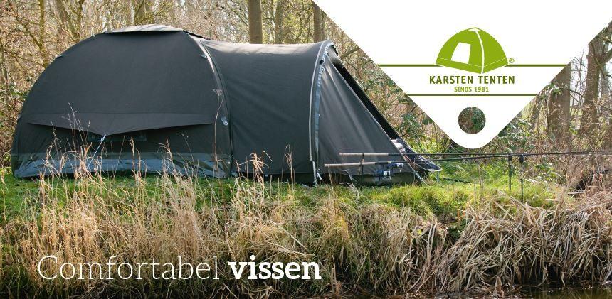 Karsten Carp tent donkergroen 220 x 220, Ophalen, Gebruikt, Tot en met 2