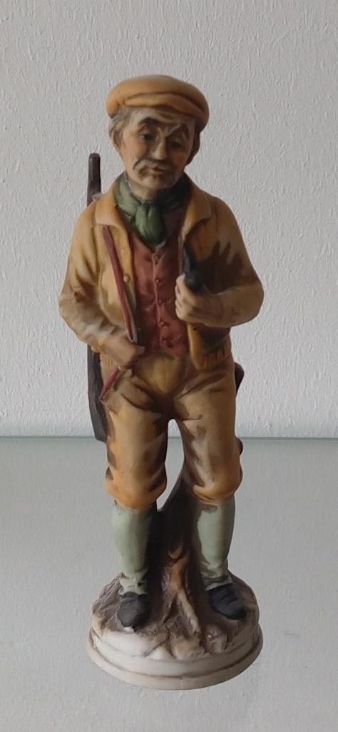 vintage jager heer met pijp beeldje,  volgnr 19, Ophalen of Verzenden, Zo goed als nieuw, Mens