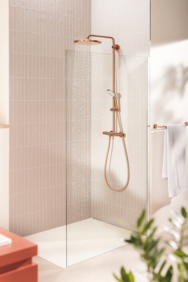 Grohe euphoria XXL douchesyteem. Brushed bronse, Ophalen, Nieuw, Koper, Douche