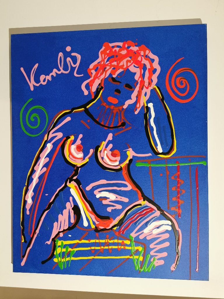 Jacob Kanbier Sexy lady op dik groot doek, Ophalen
