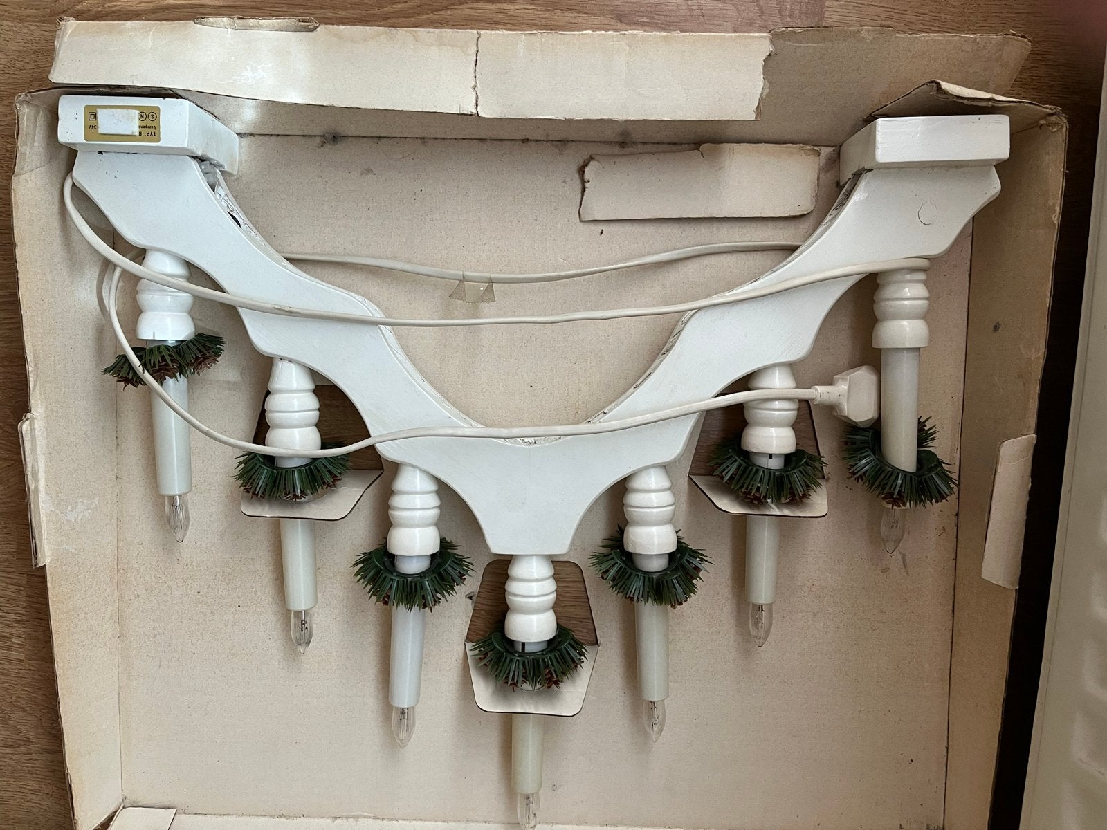 Nostalgische kerstverlichting goed werkend met extra lampjes, Diversen, Kerst, Ophalen of Verzenden, Gebruikt
