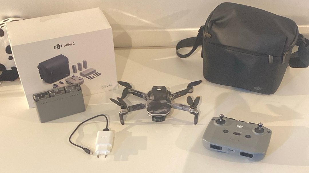 Dji mini 2 custom fly more combo, Cameradrone, 5 tot 10 kilometer, Zo goed als nieuw, Minder dan 250 gram