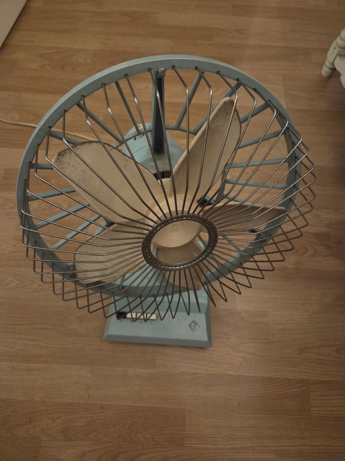 Vintage tafelventilator - werkend, Witgoed en Apparatuur, Ophalen of Verzenden, Gebruikt, Tafelventilator