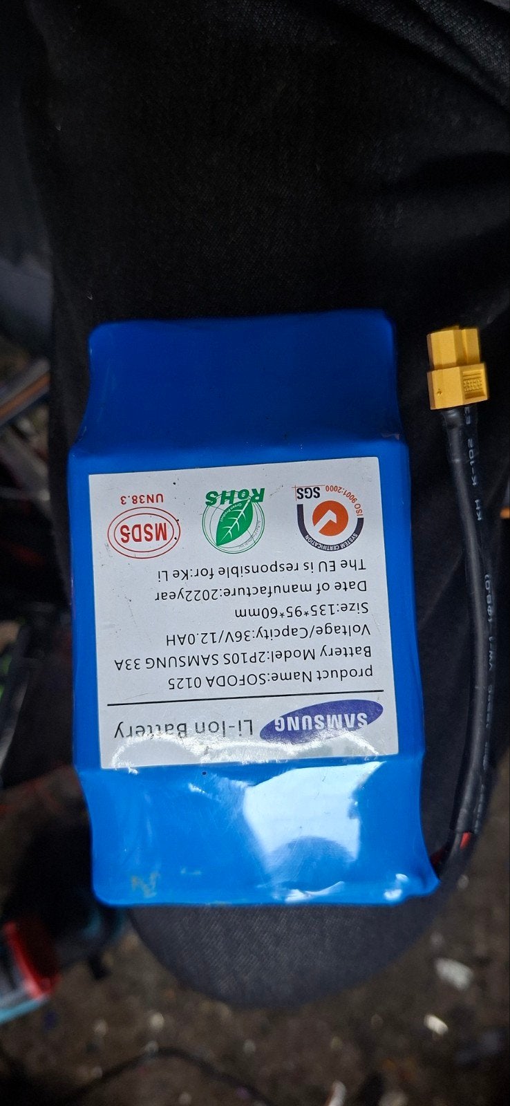 36v accu, Ophalen of Verzenden, Nieuw