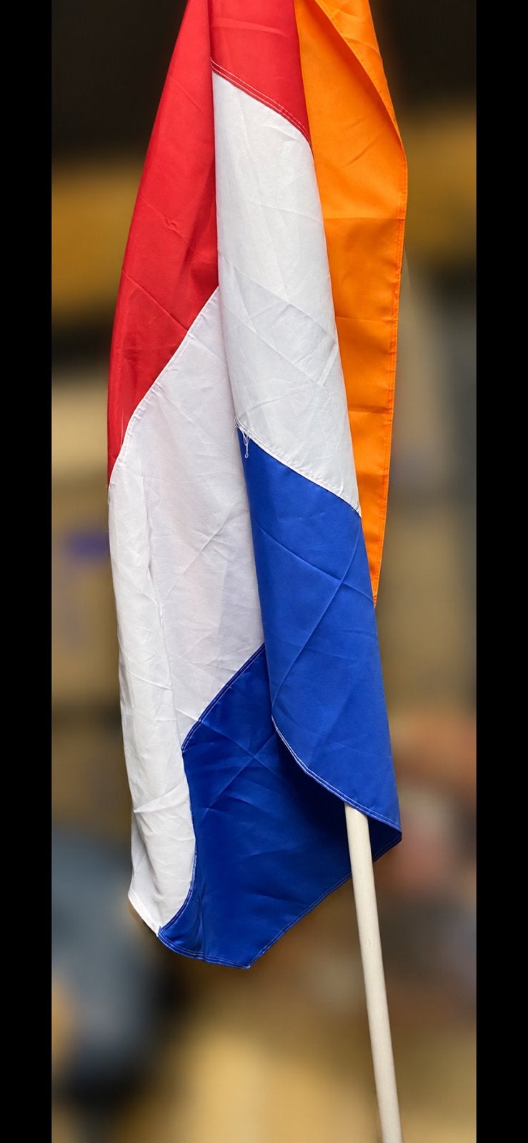 Nederlandse vlag, wimpel en stok, Ophalen, Gebruikt