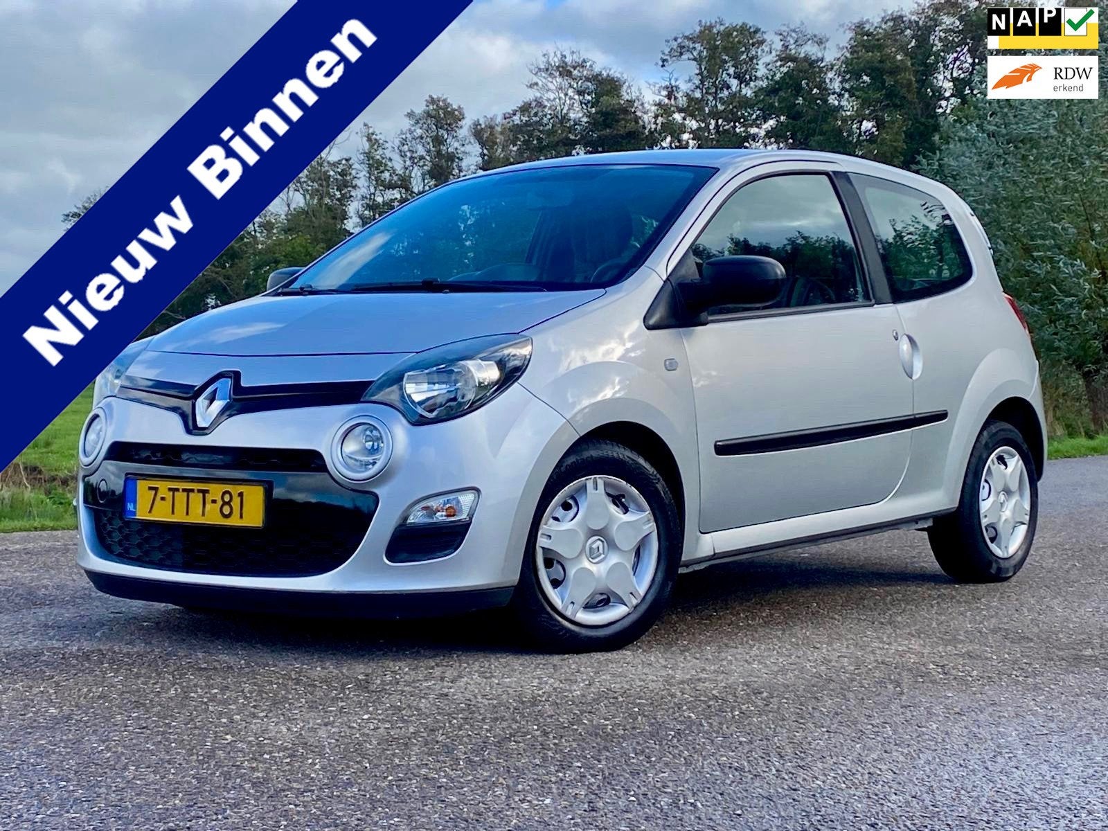Renault Twingo 1.2 16V Parisienne 3DRS Airco Cruise Control, Twingo, Gebruikt, Zwart, 4 cilinders