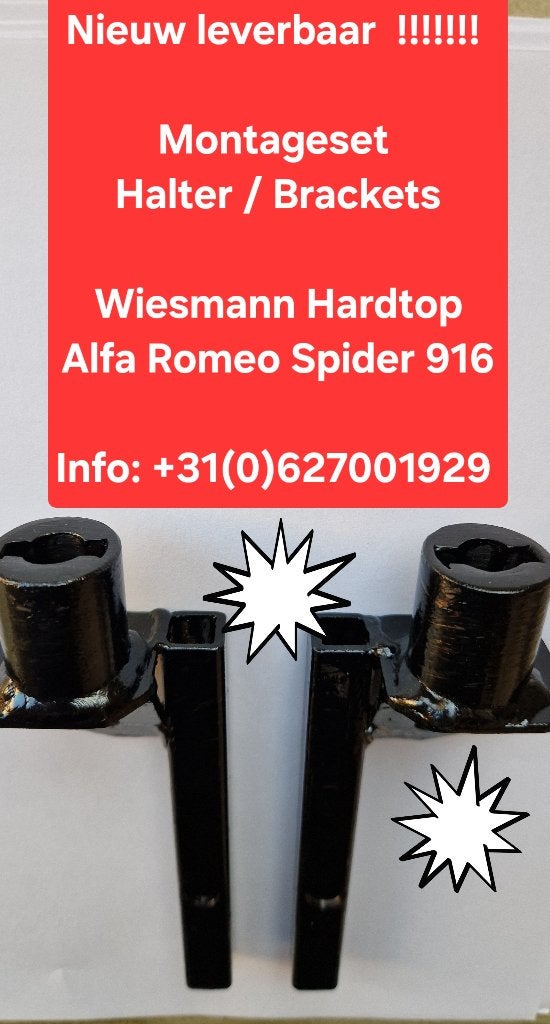 Montagesets (nieuw ..!) en WIESMANN hardtops 916 ALFA SPIDER, Auto-onderdelen, Carrosserie en Plaatwerk, Voor, Nieuw, Ophalen of Verzenden