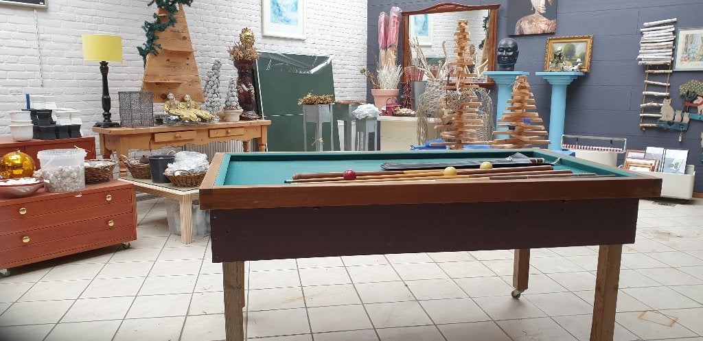 Tafelbiljard, Ophalen, Gebruikt, Keu of Ballen