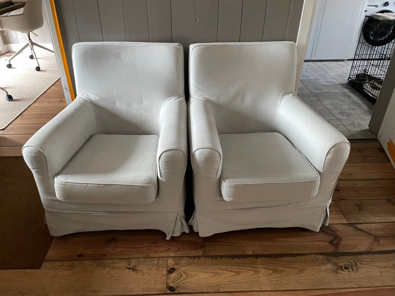 2 ikea jennylund fauteuils, Ophalen, Gebruikt, 75 tot 100 cm, Stof
