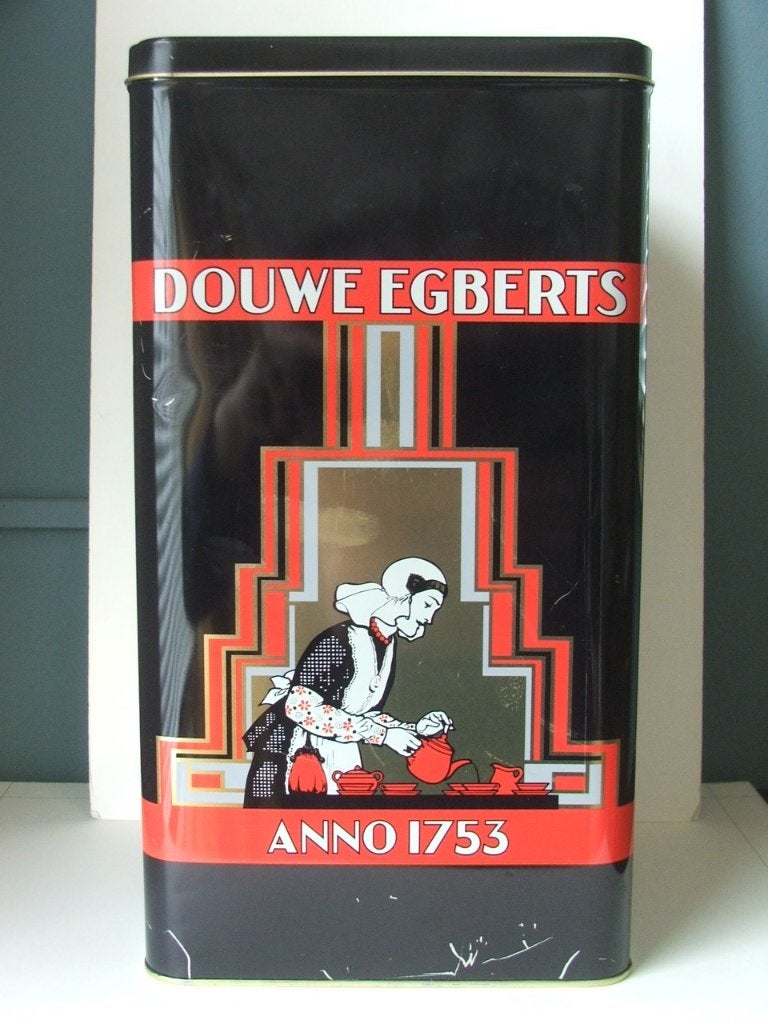 Douwe Egberts voorraadblik, Ophalen, Zo goed als nieuw, Koffie, Douwe Egberts