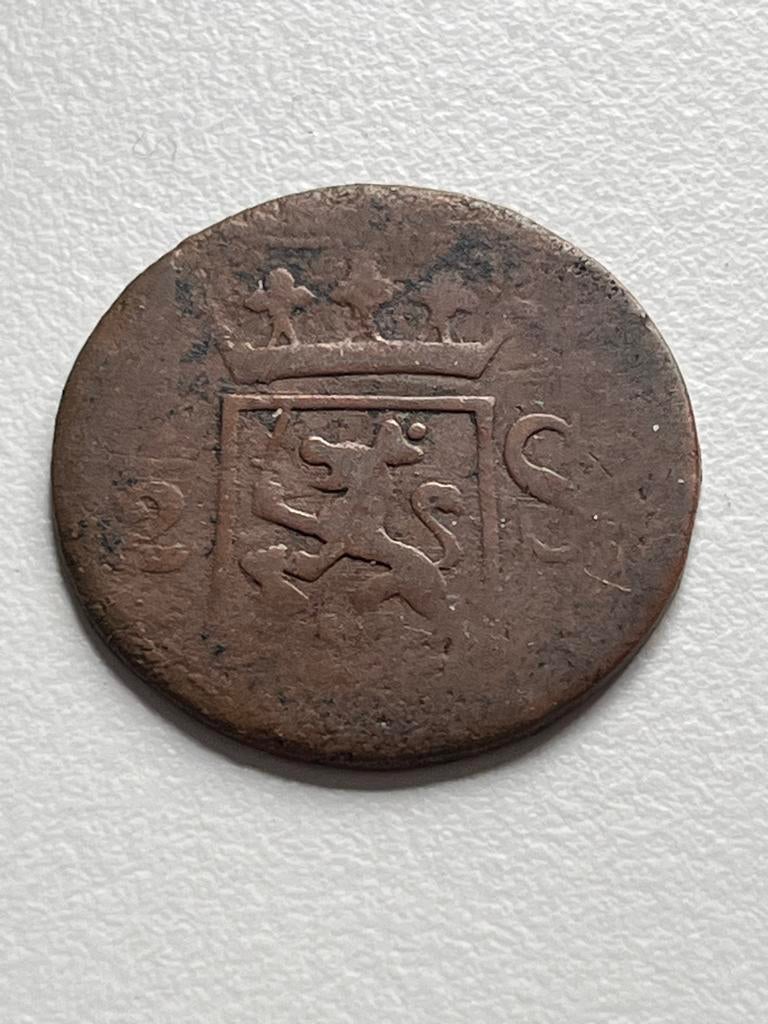 1/2 Stuiver Batavia 1823 - Nederlands-Indië Munt, Postzegels en Munten, Munten | Nederland, Ophalen of Verzenden, Koning Willem I