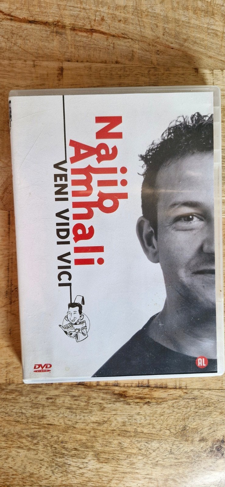 Najib Amhali - Veni Vidi Vici DVD, Cd's en Dvd's, Stand-up of Theatershow, Gebruikt, Inclusief doosje, Alle leeftijden