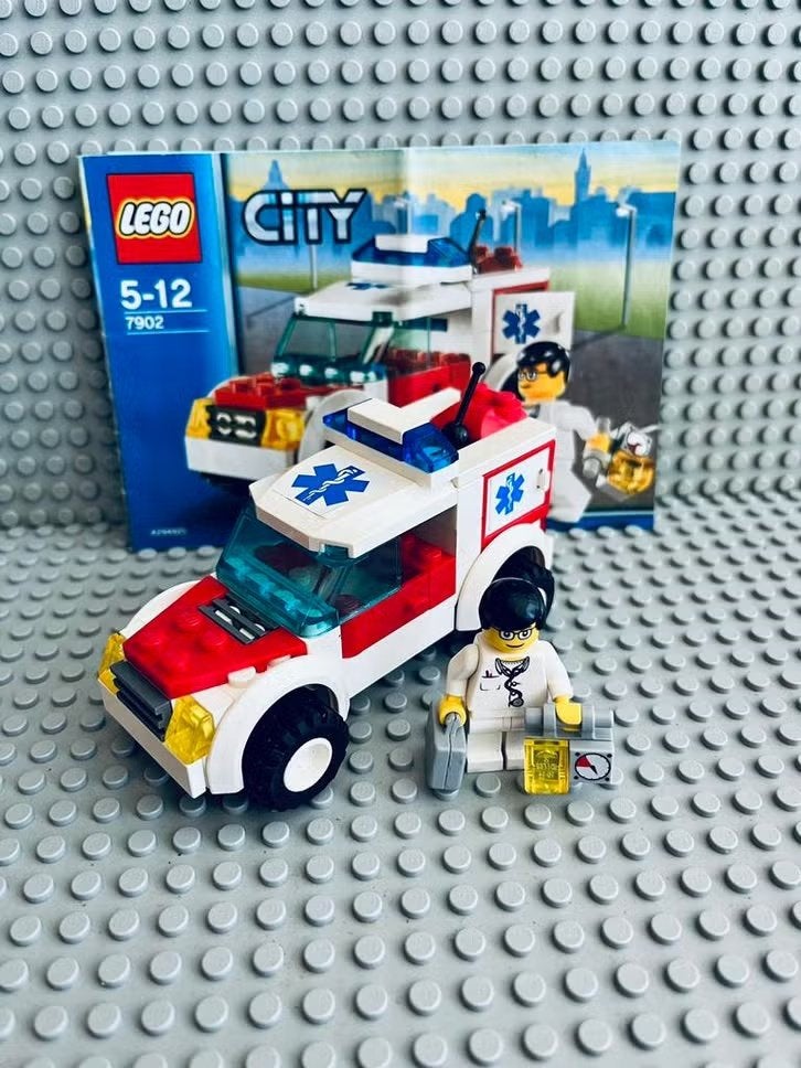 LEGO City 7902 Docter’s Car, Lego, Ophalen of Verzenden, Inclusief instructies, LEGO