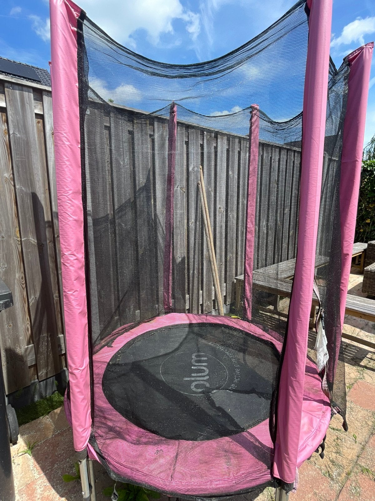 Kleine trampoline, Ophalen, Gebruikt