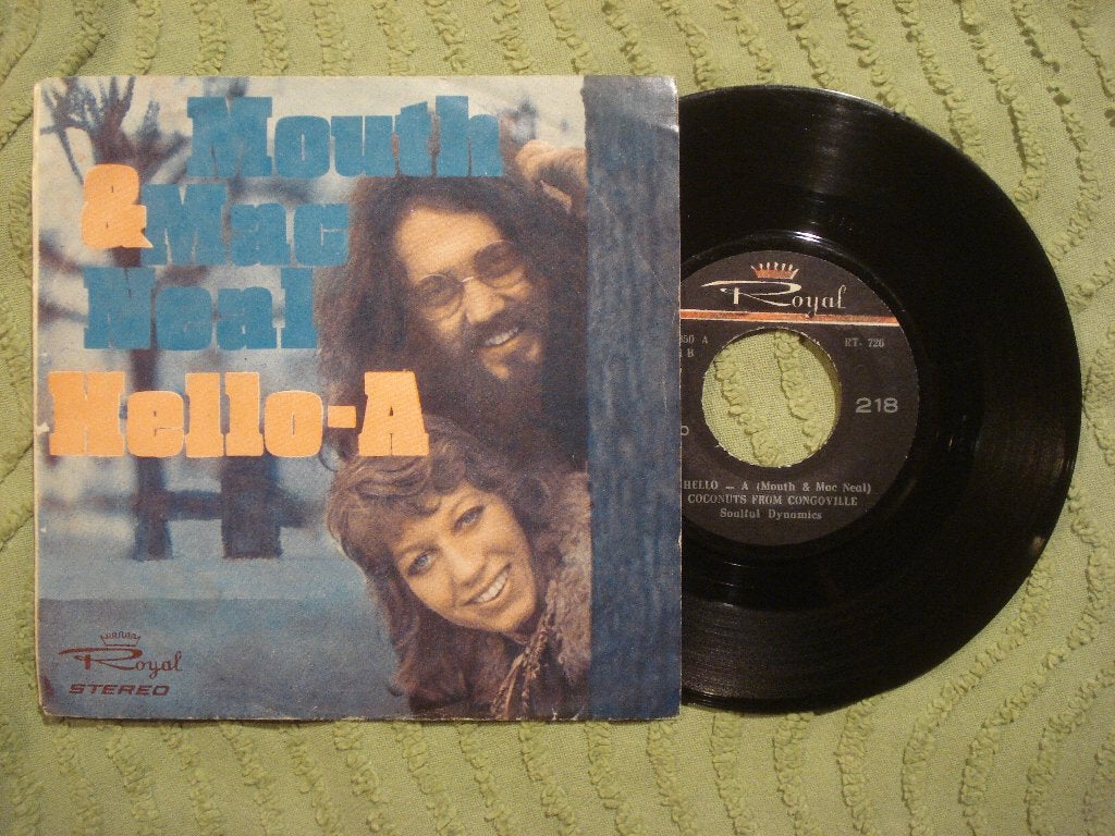 Mouth & MacNeal 7" Vinyl Single: ‘Hello-a’ (Iran), Ophalen of Verzenden, Zo goed als nieuw, 7 inch, Pop