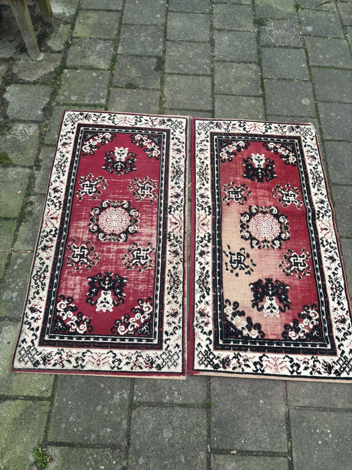 Vloerkleedjes, 100 tot 150 cm, Zo goed als nieuw, Rechthoekig, Rood