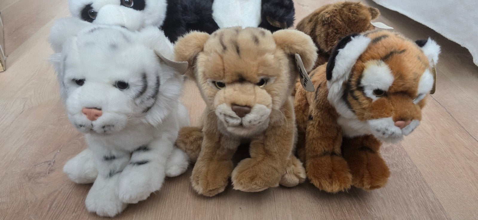 WNF Knuffels: Panda, Tijger, Leeuw, Bruine Beer, Beer, Nieuw, Ophalen of Verzenden, Middelgroot (20 tot 80 cm)