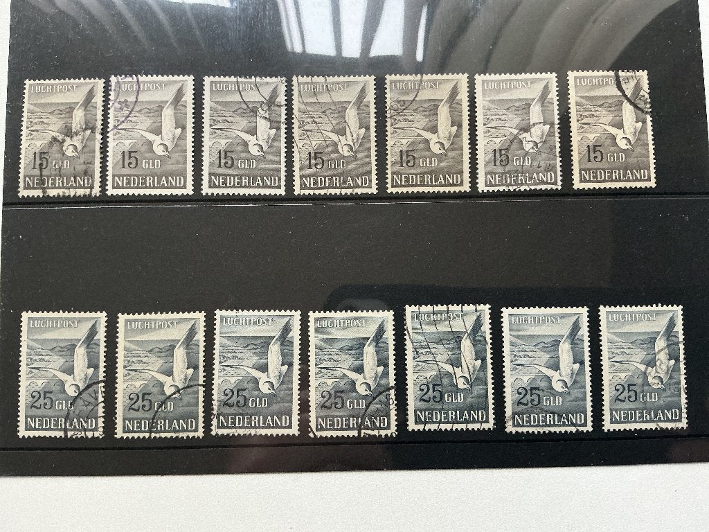 Luchtpost 12 en 13 naar keuze per stuk, Postzegels en Munten, Verzenden, T/m 1940, Gestempeld