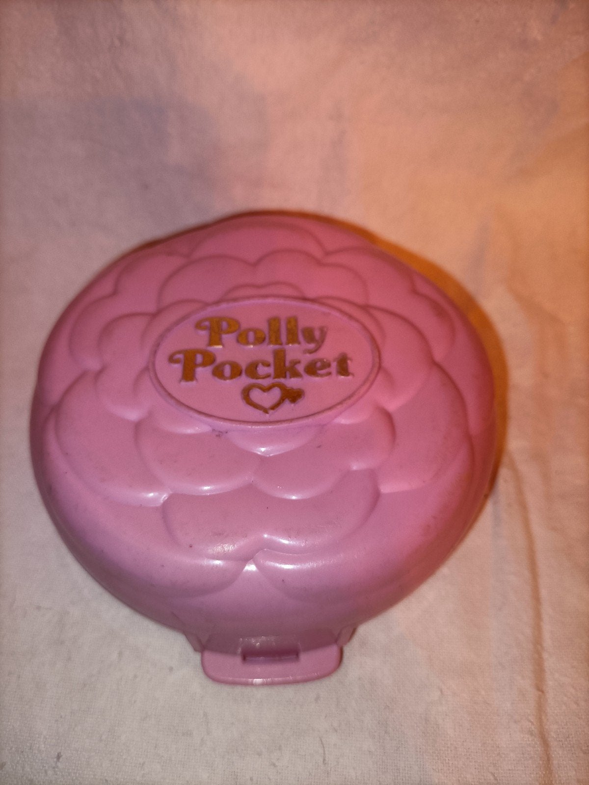 Vintage Polly Pocket Compact - Roze Kasteel, Ophalen of Verzenden, Gebruikt