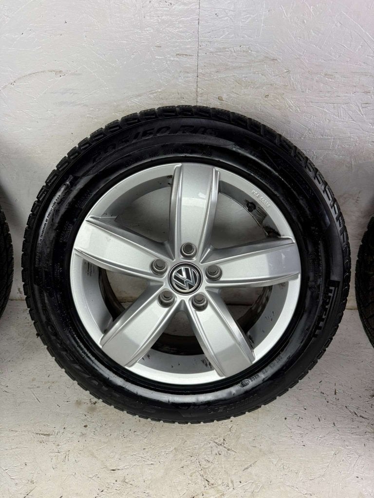 Originele Volkswagen Golf Touran velgen 16" 5x112 corvara, Niet ingevuld, Gebruikt, 16 inch, Banden en Velgen