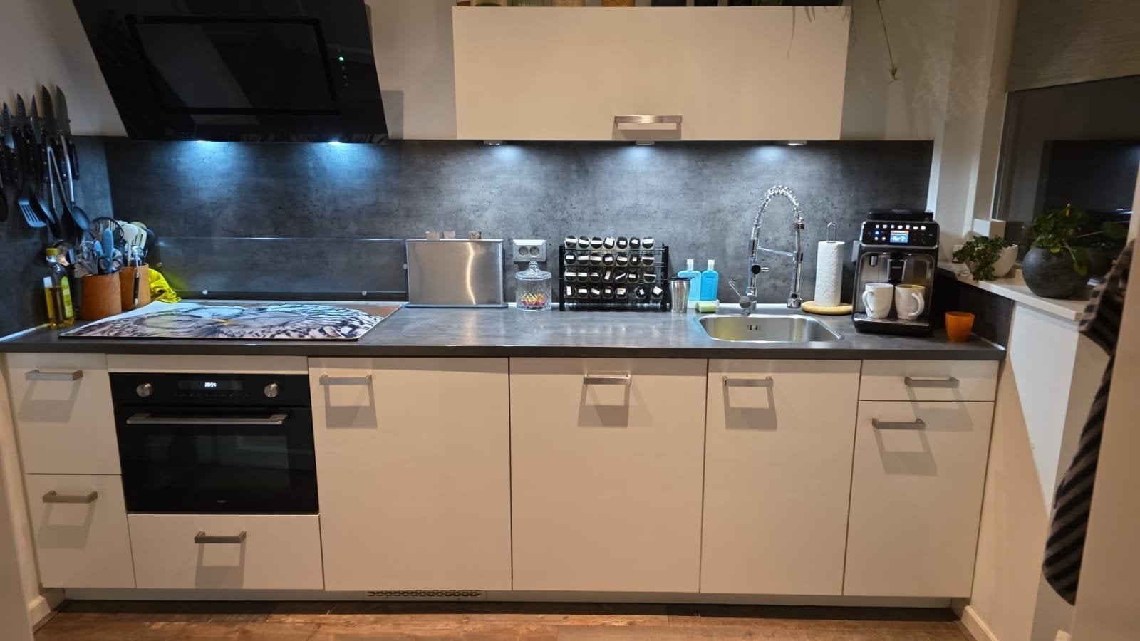 Hoogglans wit keuken, Ophalen, Gebruikt, Wit
