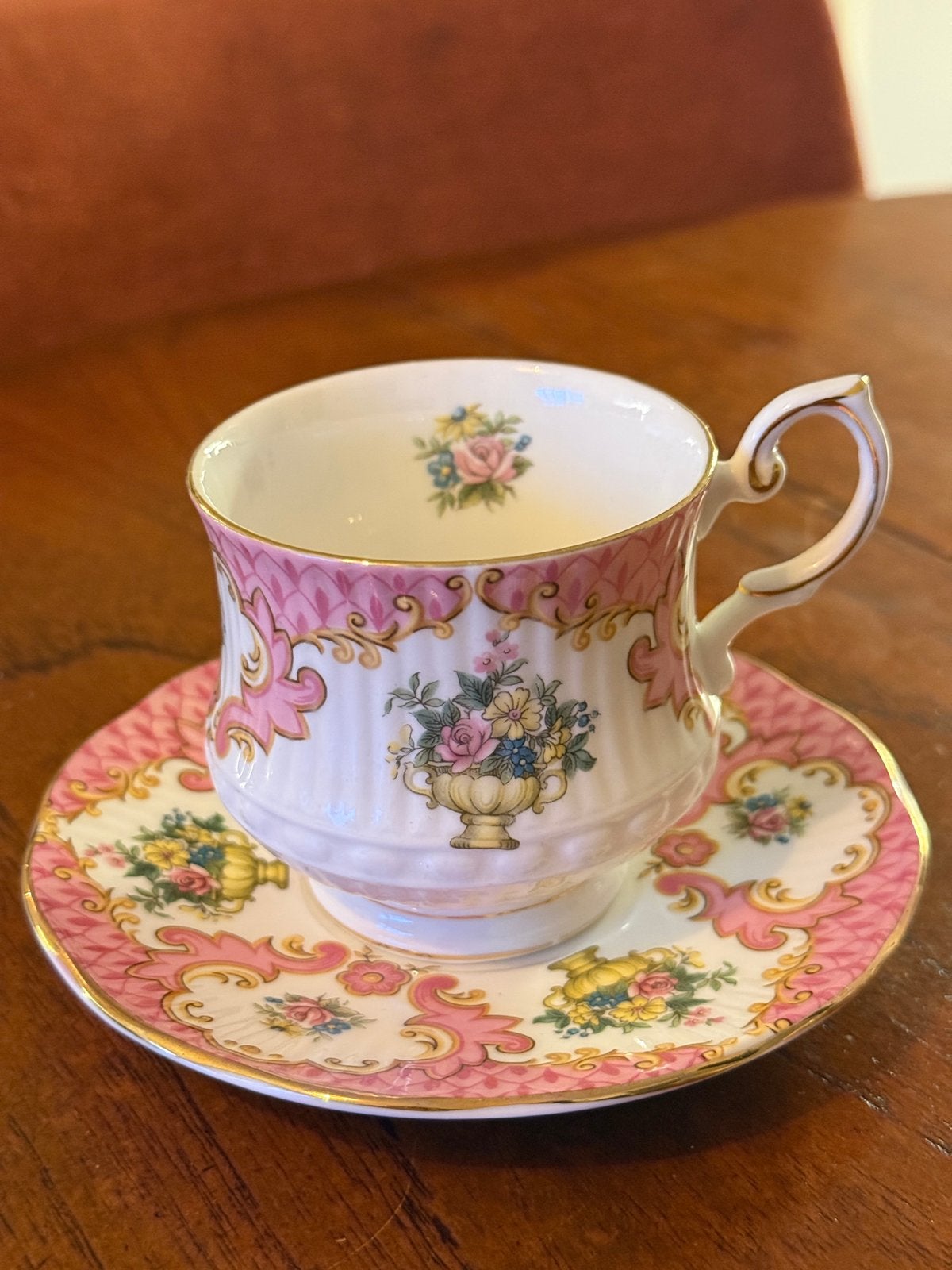 Vintage Queen's Rosina China Kop en Schotel, Ophalen
