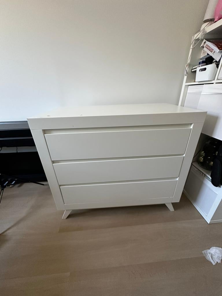 Bopita Anne Commode – Wit, Ophalen, Gebruikt, 100 tot 150 cm, 3 of 4 laden