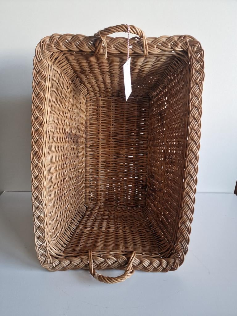 Vintage  brocante oude wasmand, Antiek en Kunst, Ophalen