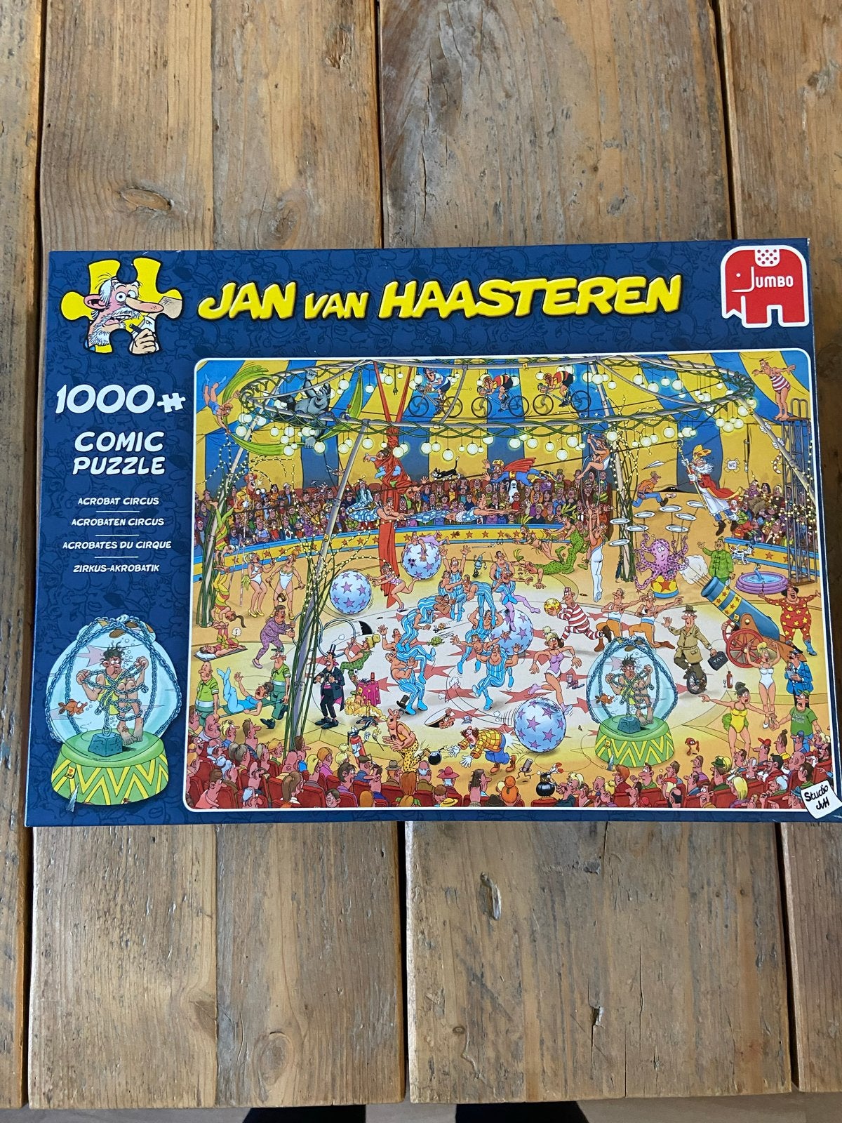 Jan van Haasteren - Acrobat Circus 1000 stukjes, Ophalen of Verzenden, Meer dan 50 stukjes, Zo goed als nieuw, 6 jaar of ouder