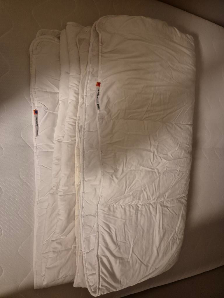 Dekbedden 2 stuks Ikea 200x200, Huis en Inrichting, Gebruikt, Wit, Tweepersoons, Ophalen of Verzenden