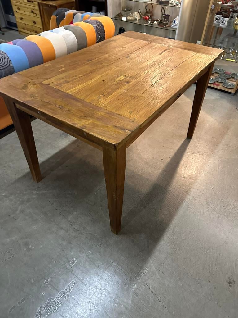 Houten eettafel, 100 tot 150 cm, C, C, Zo goed als nieuw