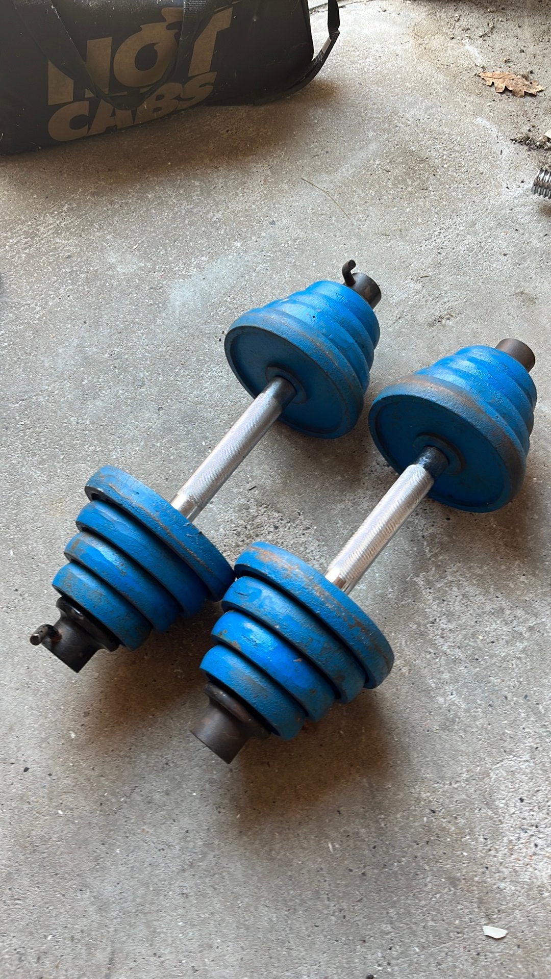 Verstelbare dumbells 12kg per dumbell, Sport en Fitness, Fitnessmaterialen, Ophalen, Zo goed als nieuw, Dumbbell