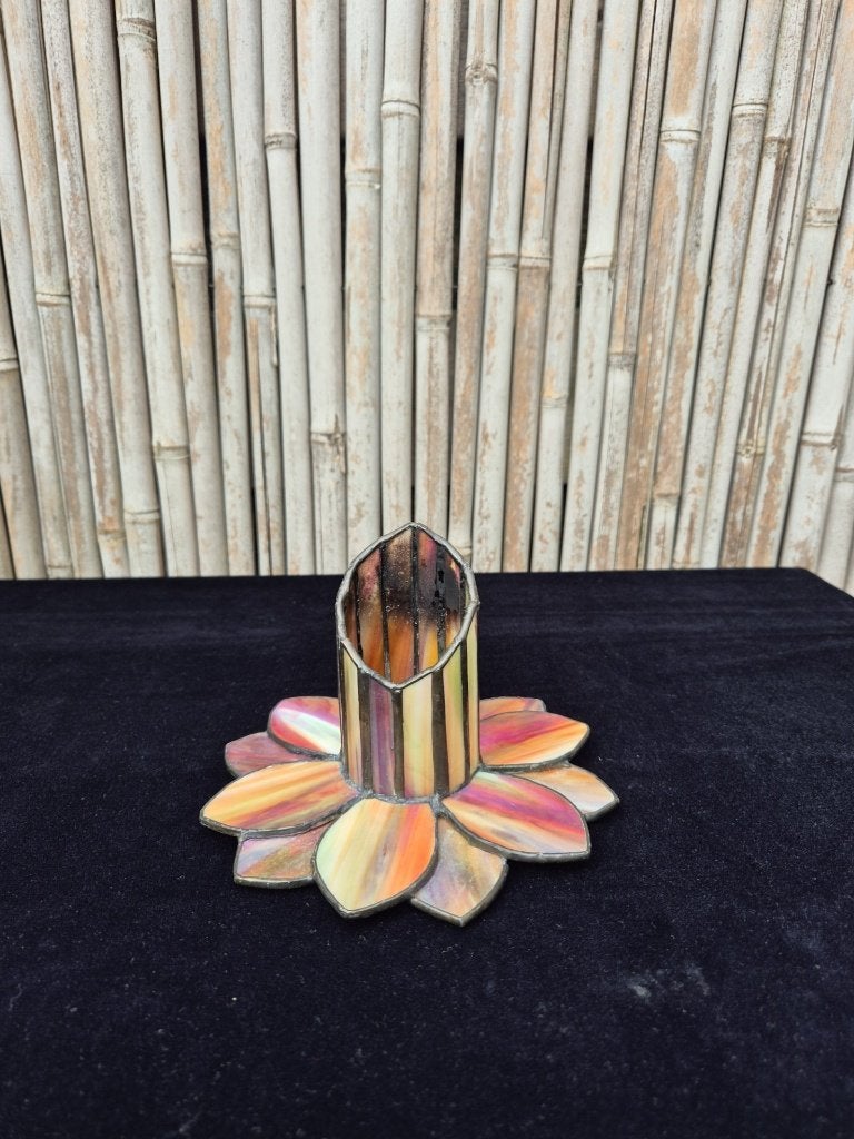Tiffany Waxinelichtje - Tafellampje - Glas in Lood - Lampje, Antiek en Kunst, Ophalen of Verzenden