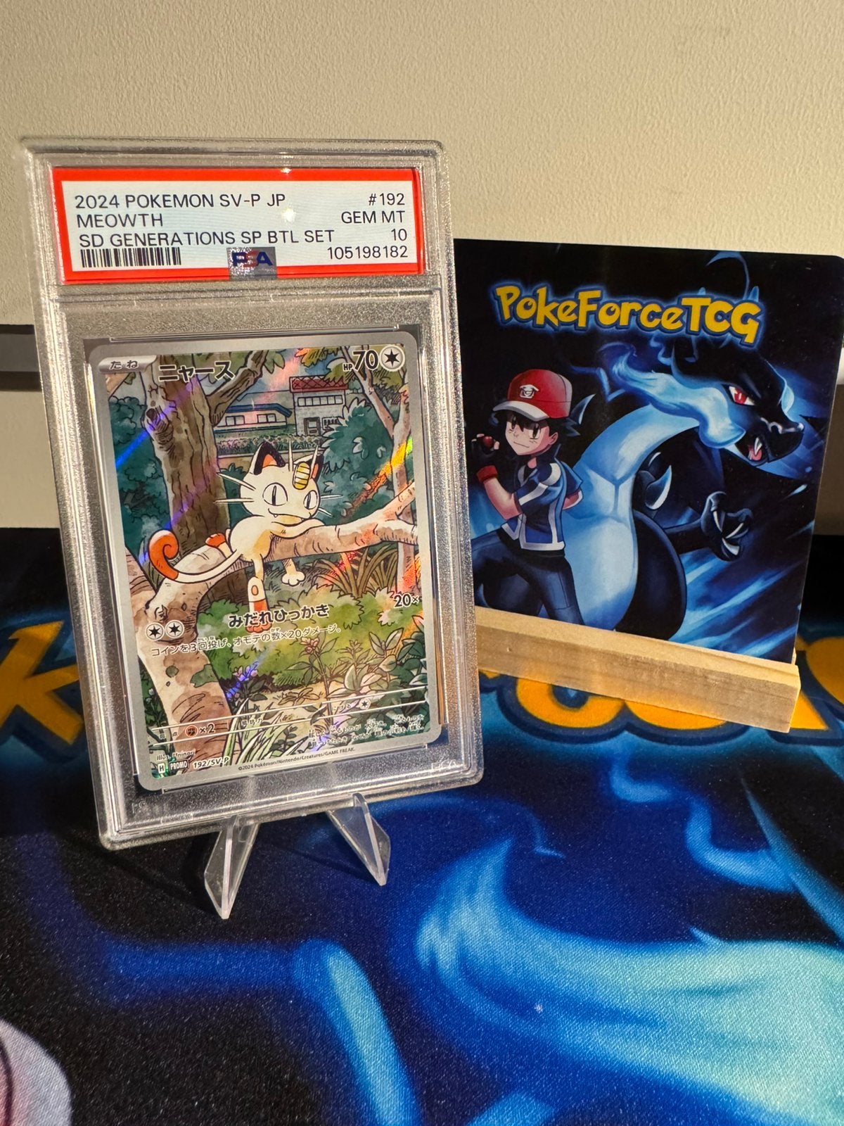 Pokémon | Meowth | PSA 10! | 192/SV-P, Ophalen of Verzenden, Zo goed als nieuw