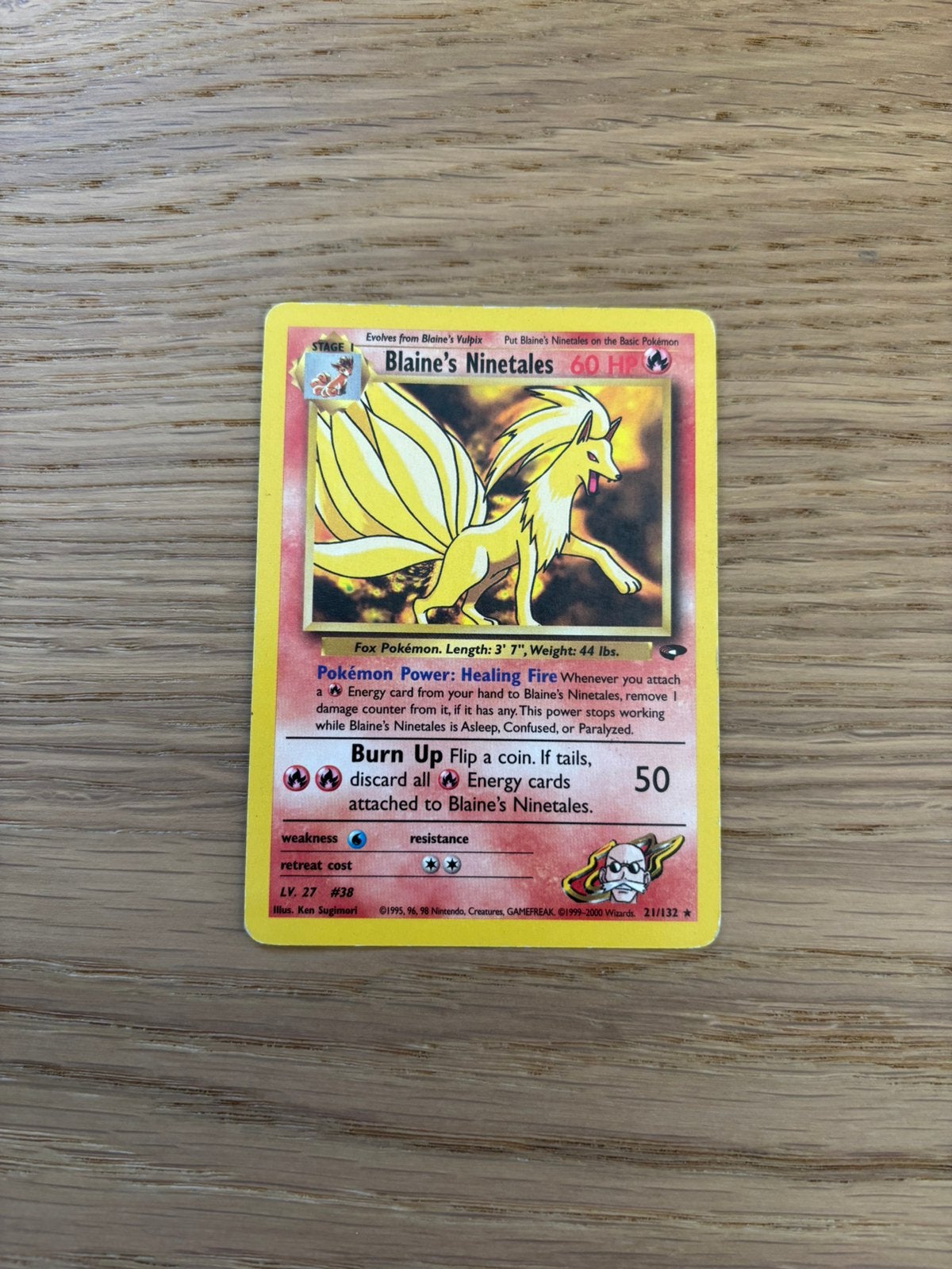 Blaine’s Ninetales, Ophalen of Verzenden, Zo goed als nieuw, Losse kaart