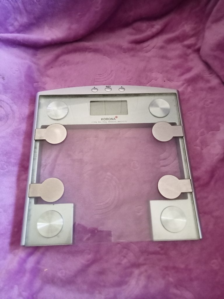 IZGS GLAZEN WEEGSCHAAL KORONA, Ophalen, 100 kg of meer, Personenweegschaal, Fijner dan 1 gram