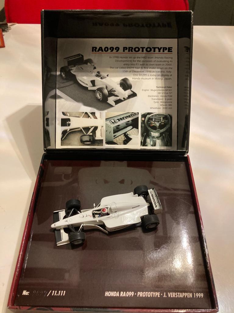 Jos verstappenhonda ra 099 prototype 1999, Ophalen of Verzenden, Nieuw, Formule 1
