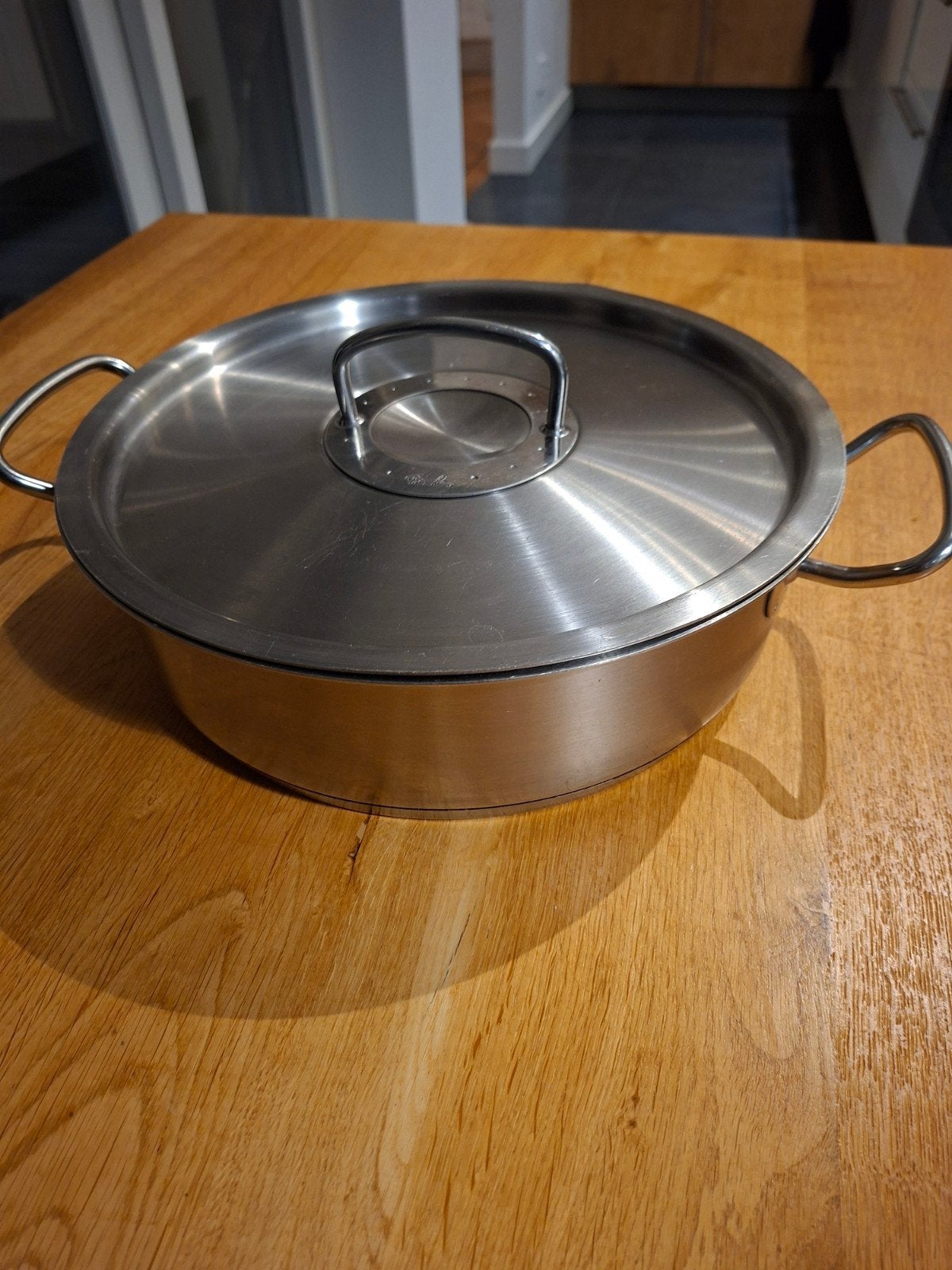 Gezocht Fissler Sauteerpan RVS met deksel, Geschikt voor inductie, Ophalen of Verzenden, Zo goed als nieuw, Rvs